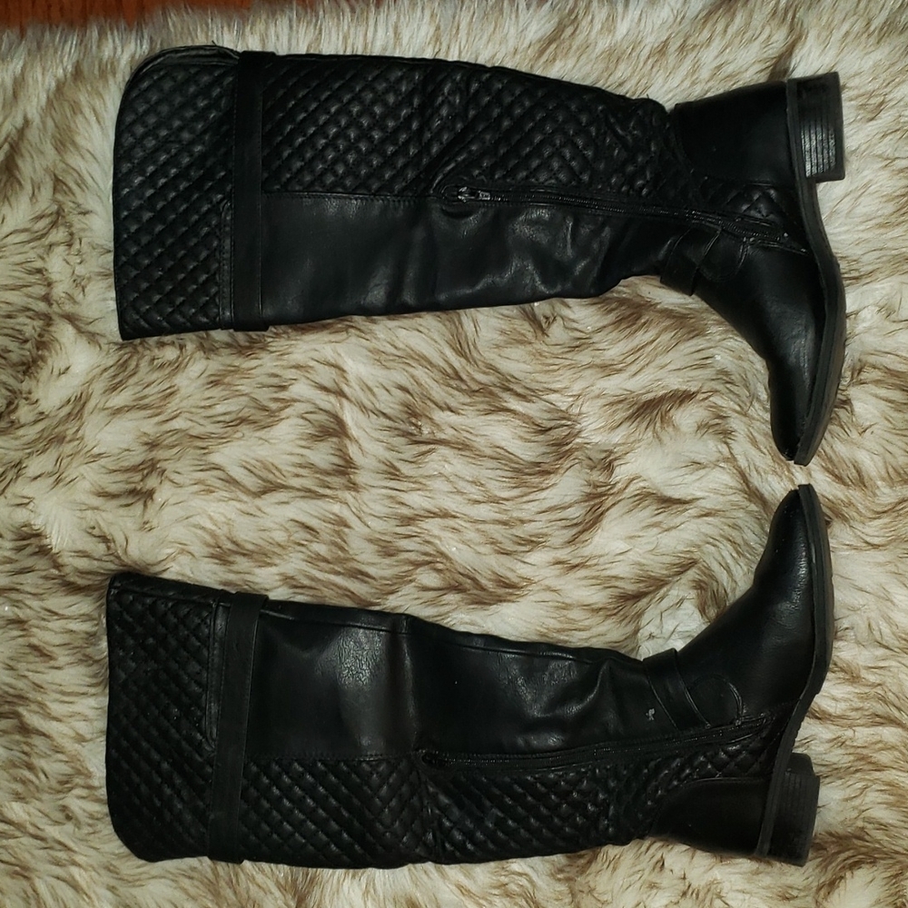 JustFab Over the Knee Heeled Tall Boot